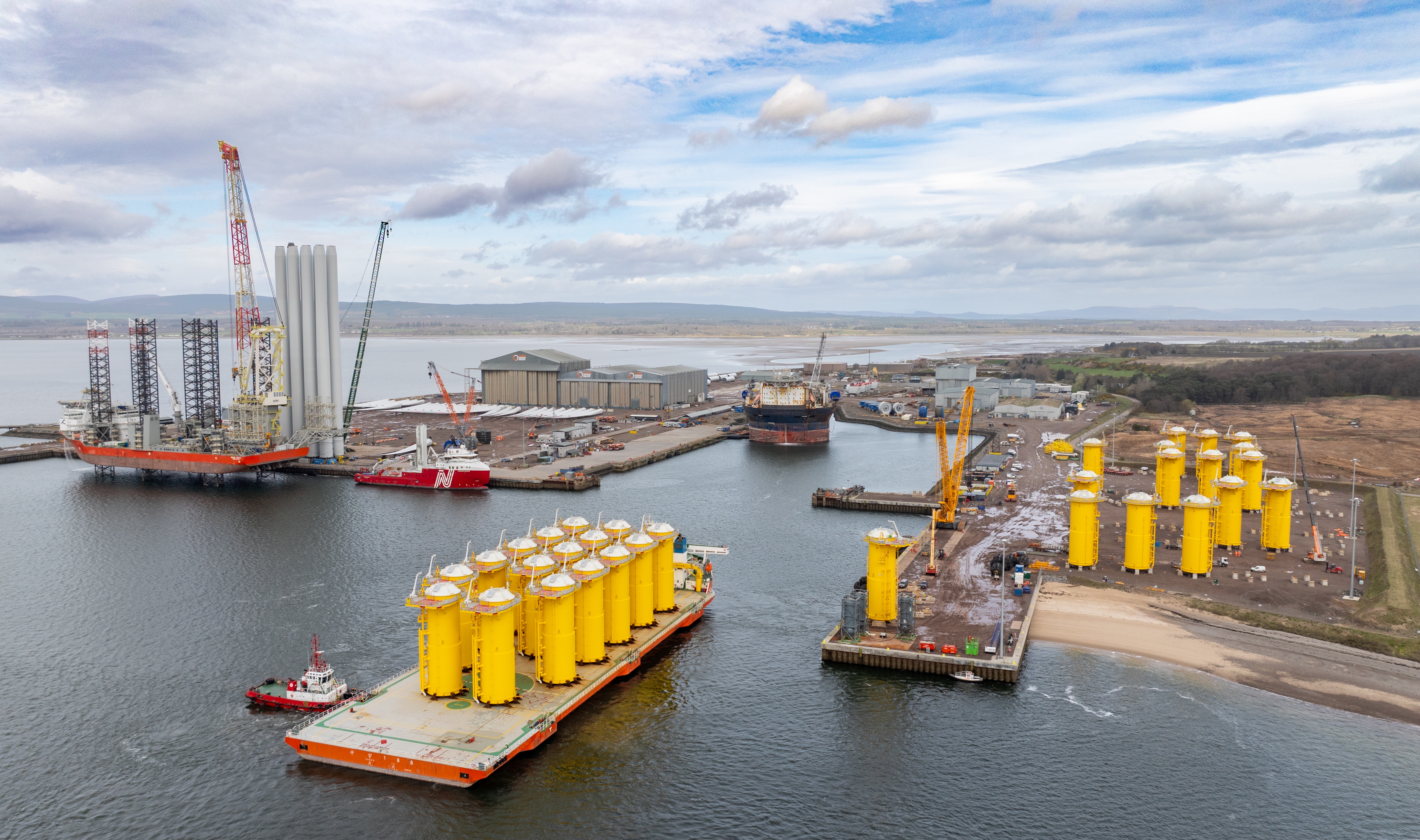 Moray West Offshore Wind Farm at the Port of Nigg